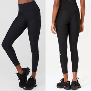Alo yoga airlift ribbed leggings sz xxs Black